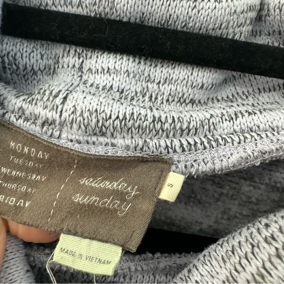 anthropologie saturday sunday purple heathered sweater - Picture 5 of 5